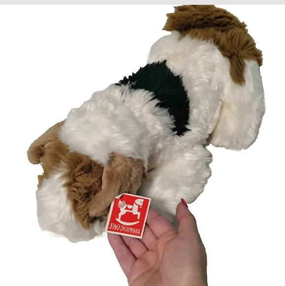 VTG FAO Schwarz 5th Avenue REALISTIC Plush/Stuffed Animal Dog - Picture 2 of 7
